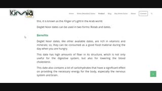 Deglet Noor Dates Kimia Dates