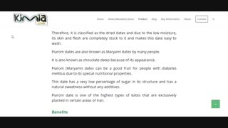 Piarom Dates Kimia Dates