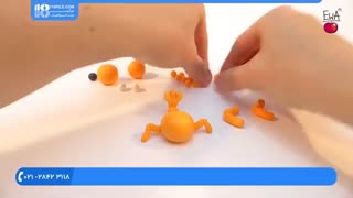 آموزش ساخت عروسک خمیری _ ساخت عروسک خرچنگ