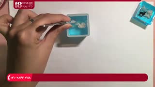 ساخت بدلیجات با رزین _ ساخت مکعب رزین اپوکسی با  گربه