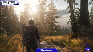 مقایسه گرافیک بازی THE LAST OF US PART II در PS4 و PS4 PRO  و PS5