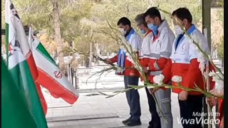 کلیپ گلزار شهدا دهه فجر99  جمعیت هلال احمر شهرستان مبارکه