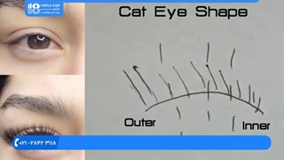 لیفت و لمینت مژه _ آموزش اکستنشن مژه گربه ای
