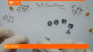 آموزش ساخت زیورآلات خمیری _ گوشواره خمیری سوزنی