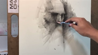 طراحی پرتره با زغال  Charcoal Portrait Drawing Tutorial