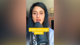 دختر تیک تاکر معروفی که میتونه صدای 7 خواننده معروف رو تقلید کنه*-*