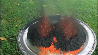 سوختن آمونیوم دی کرومات drrm.ir