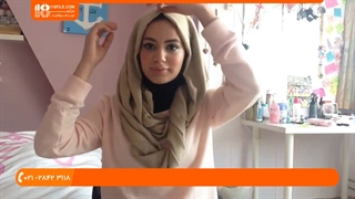آموزش بستن شال و روسری _ بستن روسری برای زیر چادر