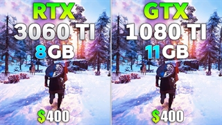 مقایسه کارت گرافیک RTX 3060 Ti با GTX 1080 Ti