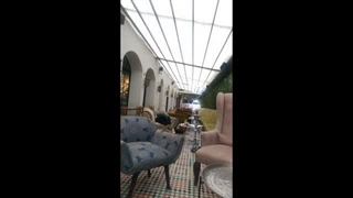 سقف برقی کافه- سایبان تاشو فست فود-سقف اتوماتیک رستوران-سایبان بازشو تالار