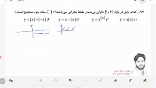 تحلیل درس ریاضی تجربی(کاربرد مشتق) آزمون۸ اسفند