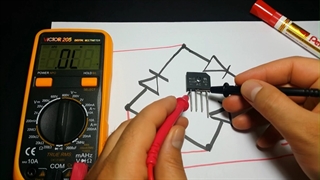 تست پل دیود با مولتی متر