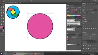 طراحی لوگو در ایلاستریتور با ترکیب شکل ها-Mixkade.ir