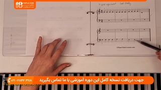 آموزش پیانو _ نحوه گذاشتن انگشت ها روی پیانو