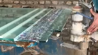 برش شیشه سکوریت با واترجت برای اولین بار در ایران