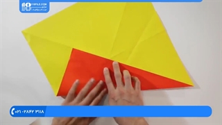 آموزش مراحل ساخت اوریگامی حیوان شیر به صورت سه بعدی