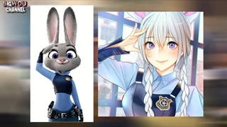 ورژن انسانی شخصیت های زوتوپیا