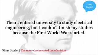 Learn English Through Story ★ Subtitles: John Logie Baird (Level 3 )