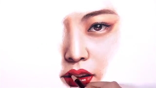 کشیدن نقاشی بانو کیم جنی^_^❤✨