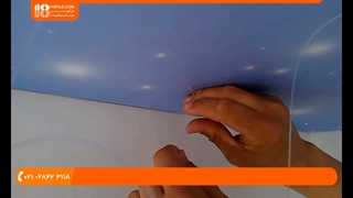 تقسیم بندی و نصب ستاره برای سقف کشسان در 4 مرحله