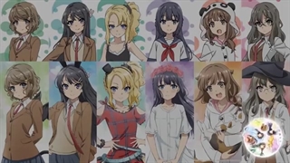 اهنگ انیمه seishun buta yarou wa bunny girl با خوانندگی تمام شخصیت های انیمه