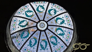 گنبد شیشه ای بجنورد - ساخت با شیشه های تزئینی استین گلس - کاژه