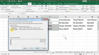 Excel-Text to Column