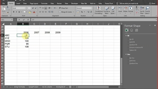 Excel Line Chart