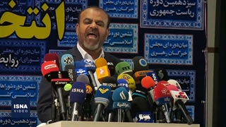 نشست خبری رستم قاسمی بعد از ثبت‌نام انتخابات