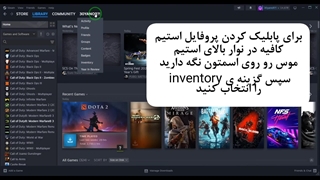 آموزش پابلیک کردن پروفایل استیم