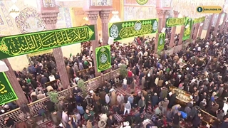 حرم مطهر امام حسین ع در شب اول شعبان 1446