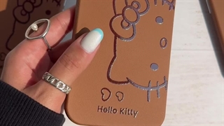 قاب گوشی آیفون هلو کیتی چرمی