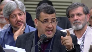 شعرخوانی آقای مهدی النحیری - بصره عراق در دیدار رمضانی رهبر معظم انقلاب ۱۴۰۳/۱۲/۲۵