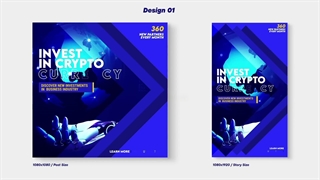 دانلود پروژه پریمیر تبلیغات کریپتو اینستاگرام Crypto Instagram Promotion