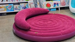 تشک بادی گرد زرشکی اینتکس