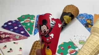 کاور بستنی قیفی اماده | قیف بستنی مقوایی | کاور بهداشتی بستنی قیفی